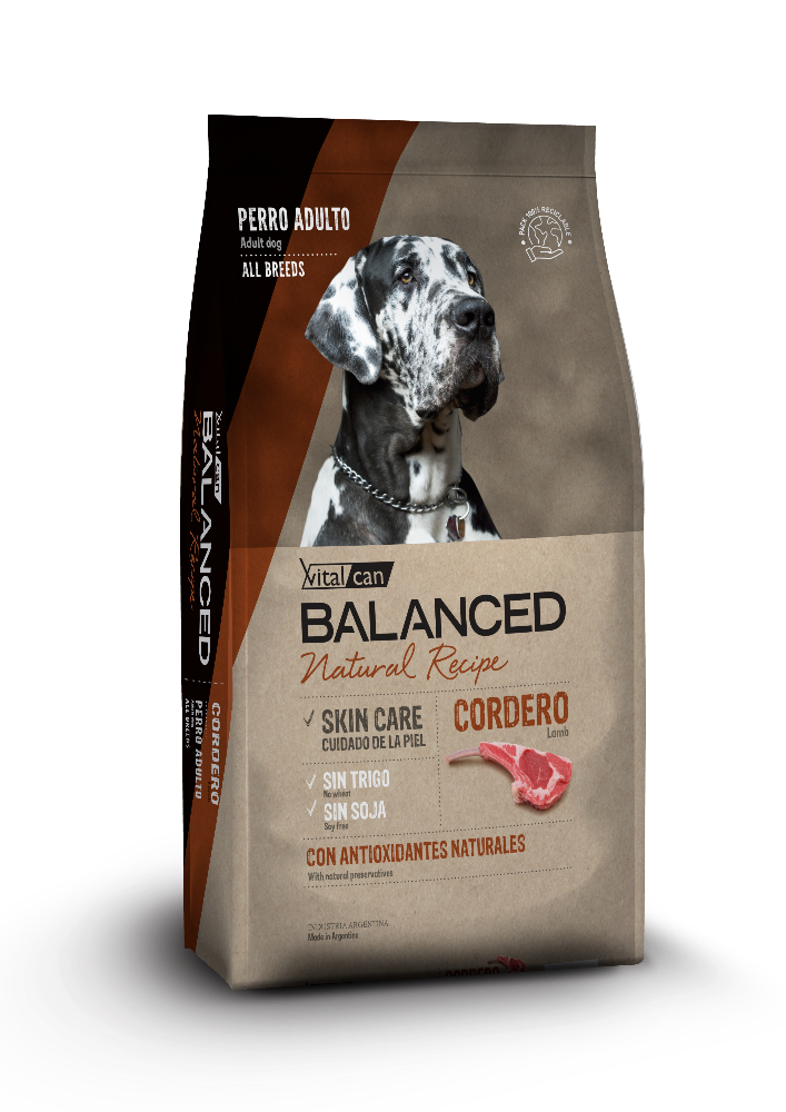 Balanced Natural Recipe Cordero 15 KG