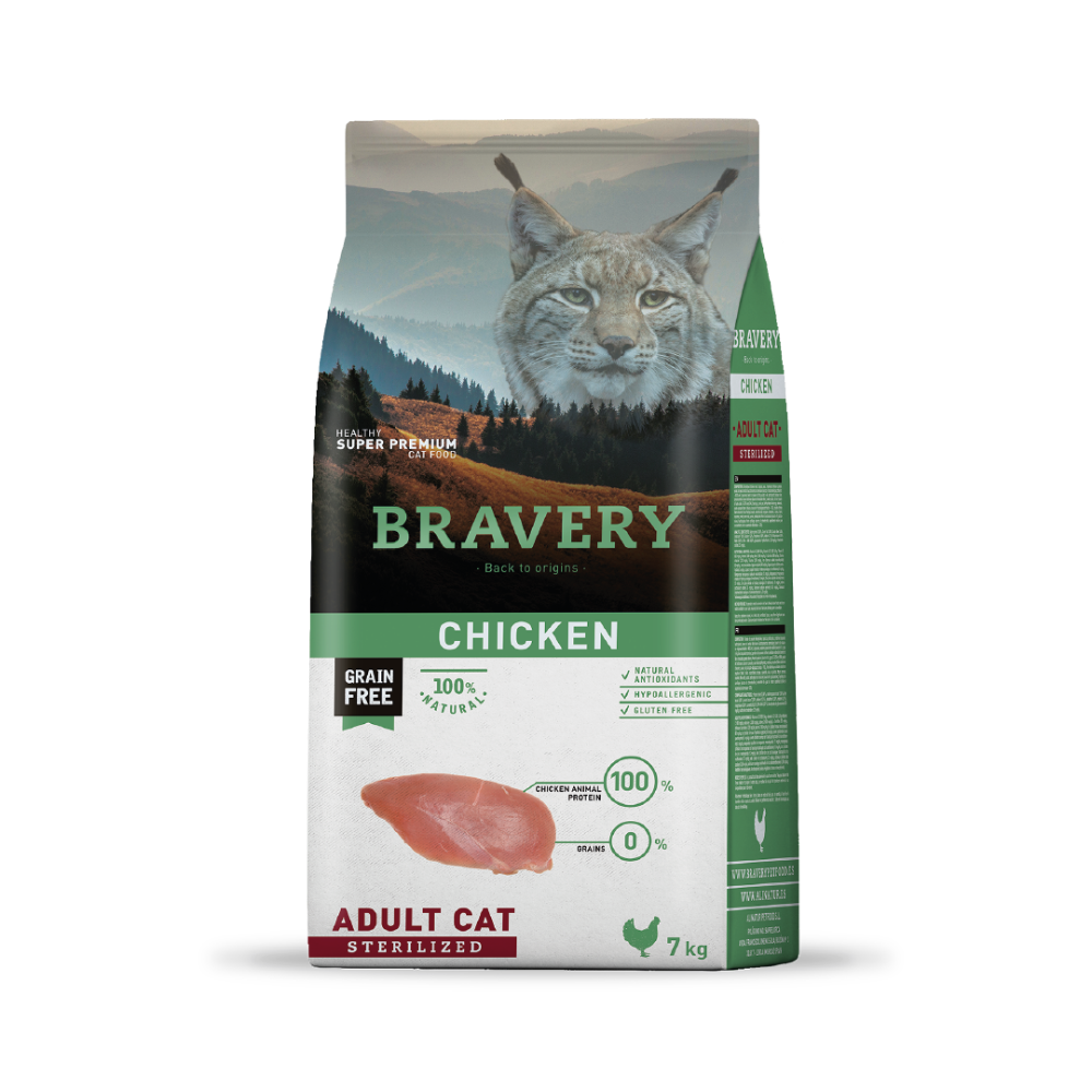 Bravery Chicken Adult Cat Sterilized 7 KG