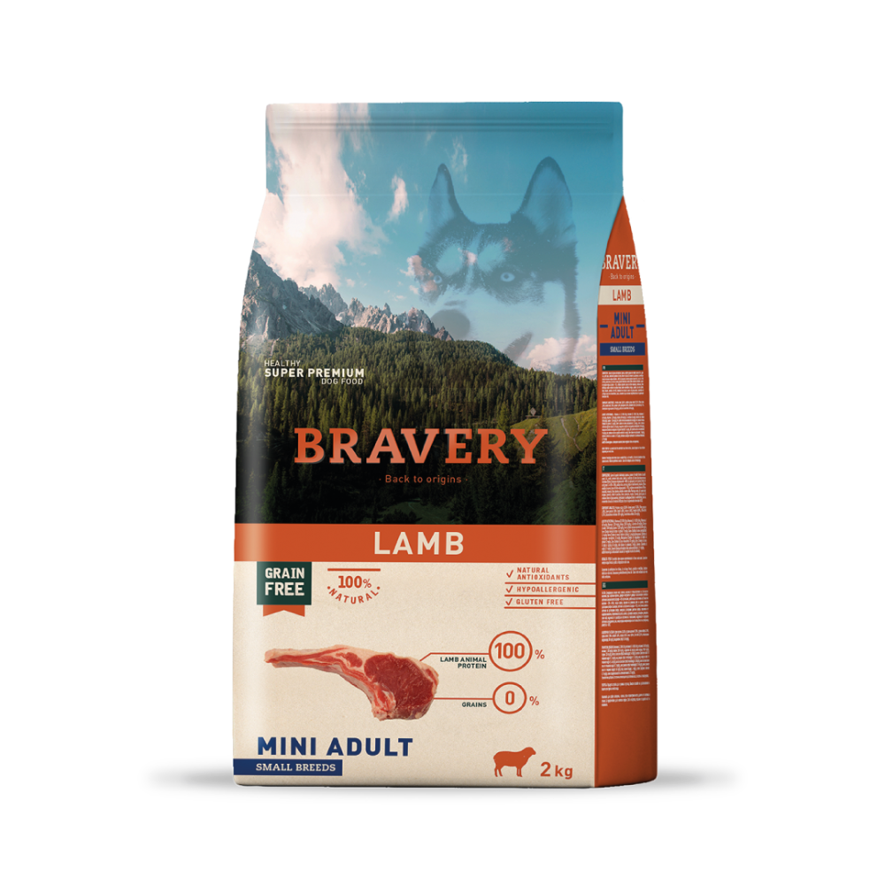 Bravery Lamb Mini Adult Small Breed 2 KG