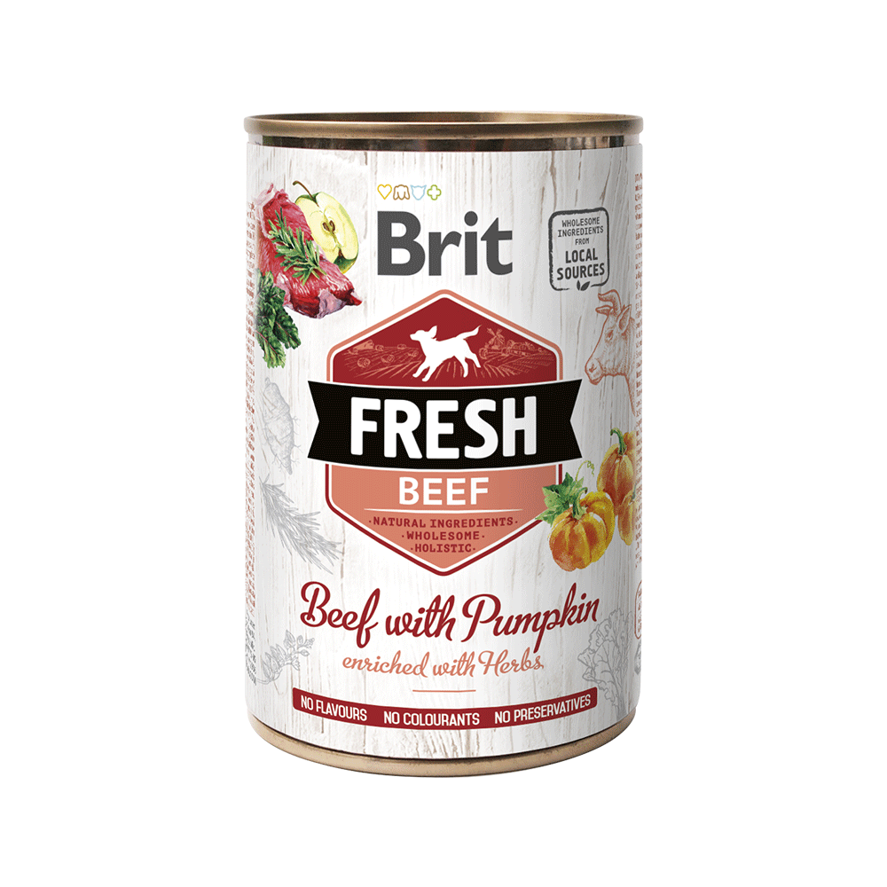 BRIT FRESH BEEF WITH PUMPKIN (CARNE CON ZAPALLO) 400 GR