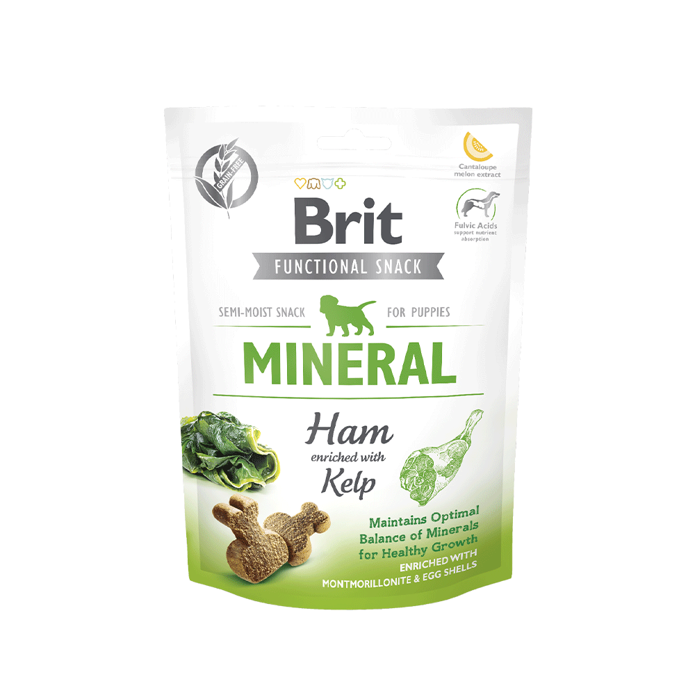 BRIT FUNCTIONAL SNACK MINERAL HAM FOR PUPPIES 150 GR