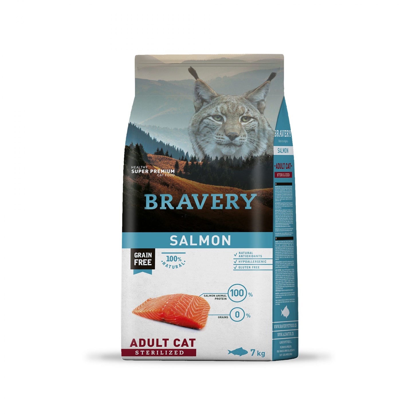 Bravery Salmon Gato Esterilizado 7 Kg