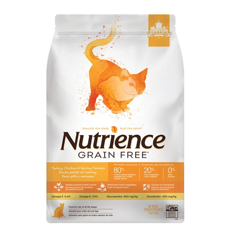 Nutrience Gato Grain Free Pavo, Pollo y Arenque 5 KG
