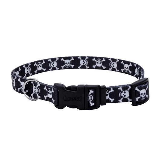 COASTAL STYLE COLLAR BLACK SKULLS "M"