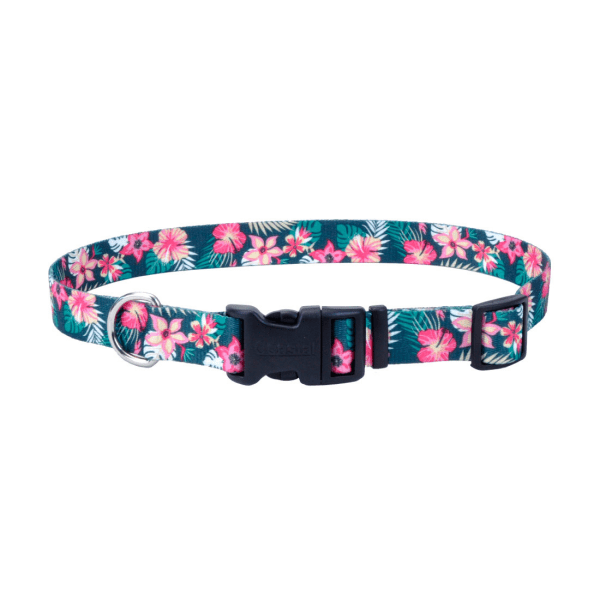 COASTAL STYLE COLLAR TROPICAL FLOWER "L"