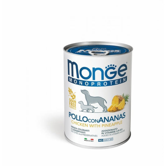 Monge Monoprotein Pollo con Piña 400 GR