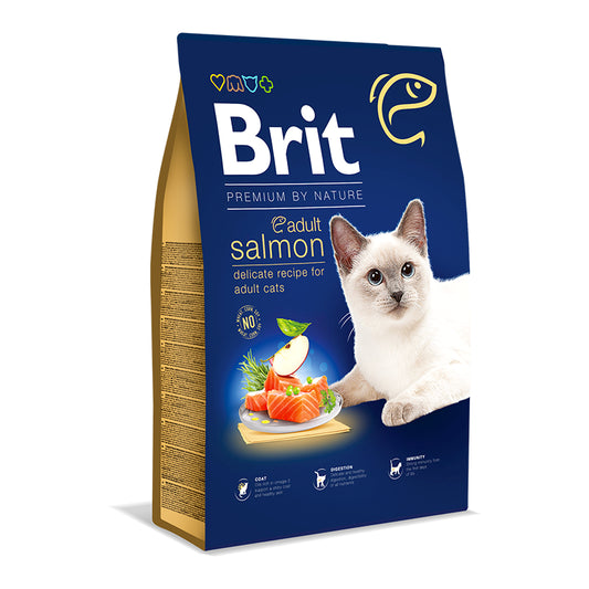 Brit Premium by Nature Gato Adulto Salmon 8 KG