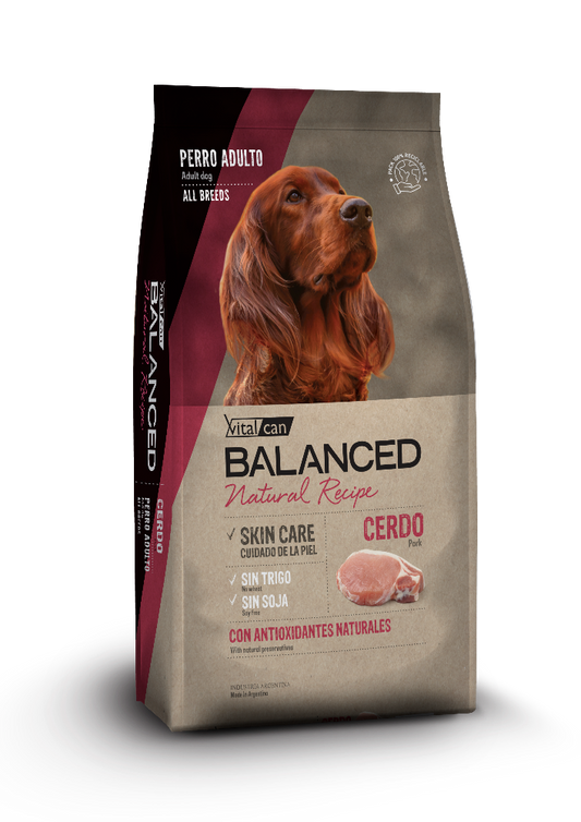 Balanced Natural Recipe Cerdo 15 KG