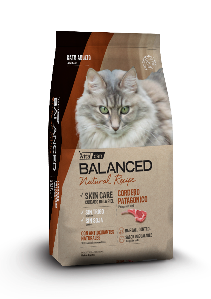 Balanced Natural Recipe Cordero Gato 3 KG