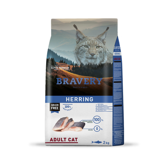 BRAVERY HERRING ADULT CAT 2 KG