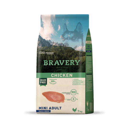 Bravery Chicken Mini Adult Small Breed 7 KG