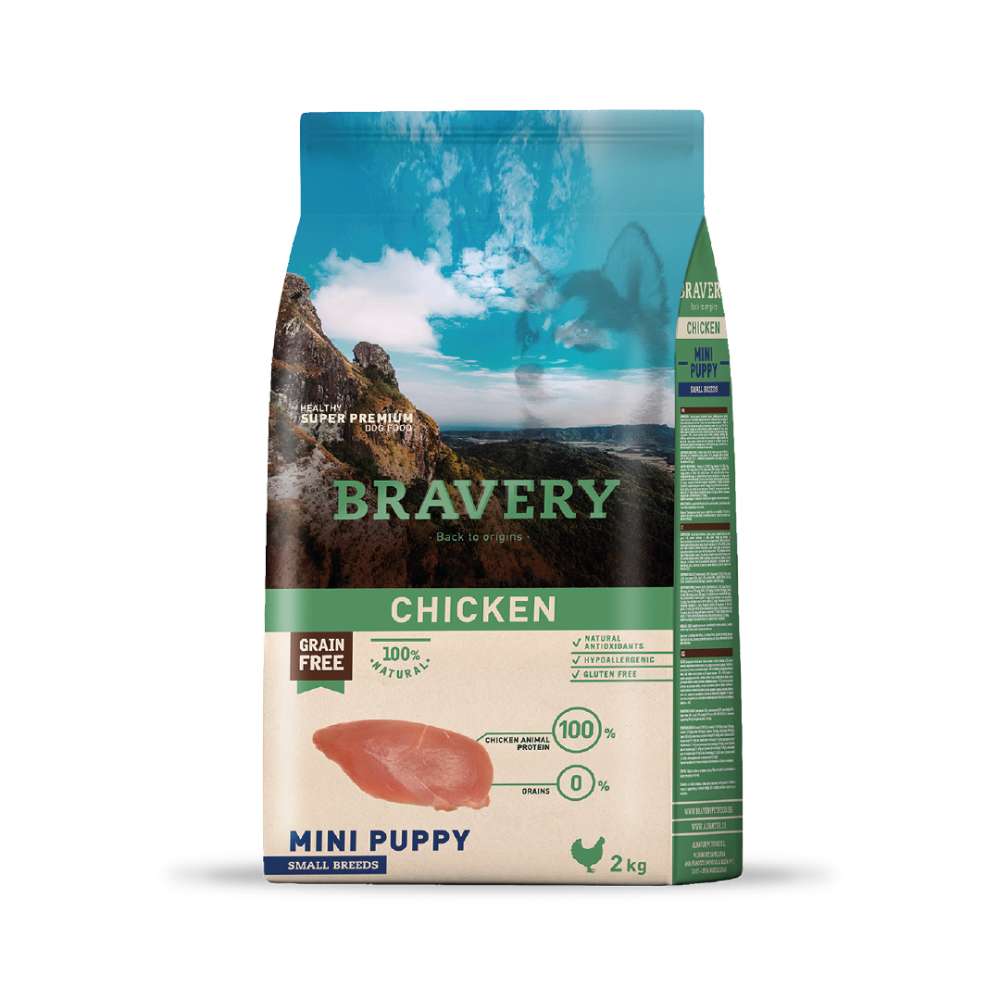 Bravery Chicken Mini Puppy Small Breed 2 KG