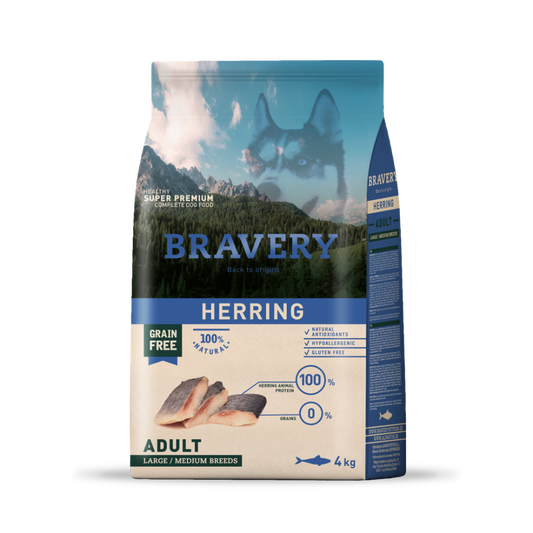 Bravery Herring Adult Large / Medium Breed 4 KG