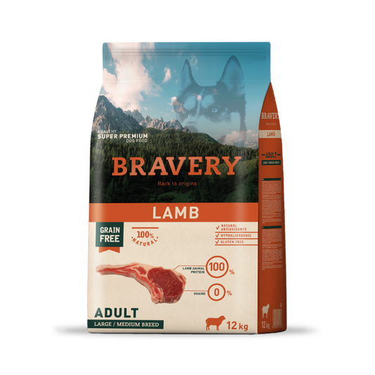 Bravery Lamb Adult Large / Medium Breed 12 Kg