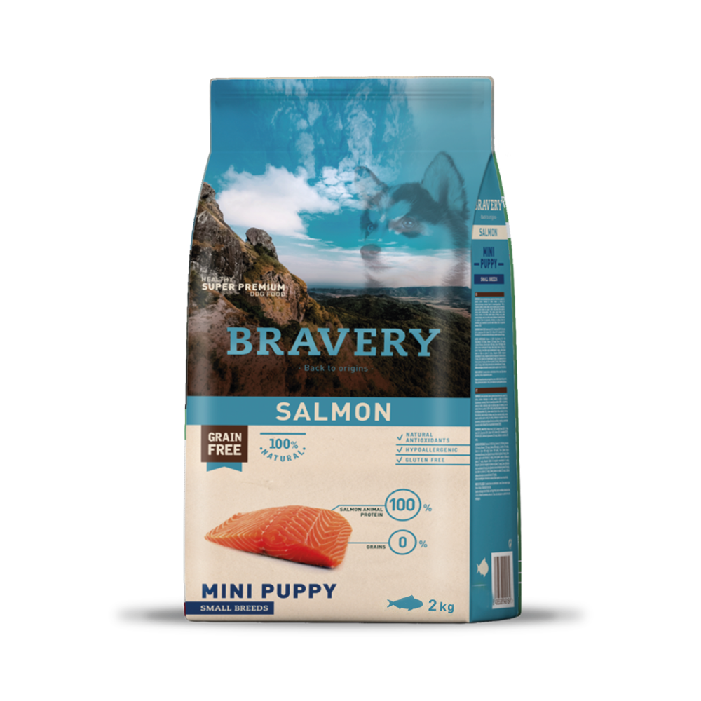 Bravery Salmon Mini Puppy Small Breed 2 KG
