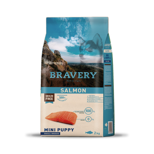 Bravery Salmon Mini Puppy Small Breed 2 KG