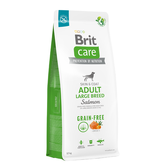 Brit Care Grain Free Adulto Raza Grande Salmón 12 KG