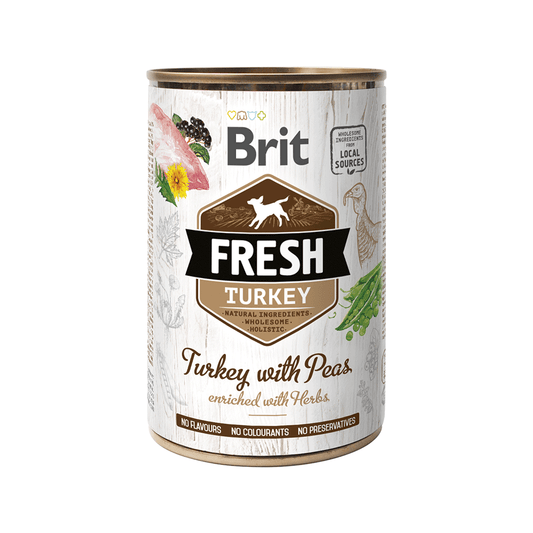 BRIT FRESH TURKEY WITH PEAS (PAVO CON ARBEJAS) 400 GR