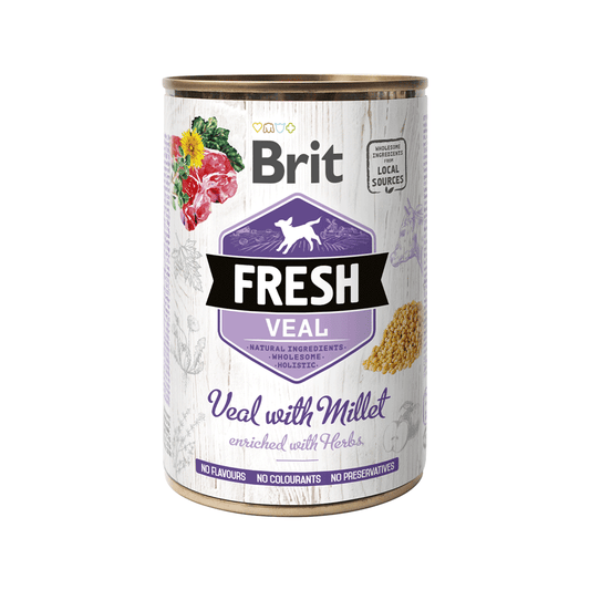 BRIT FRESH VEAL WITH MILLET (TERNERA CON MIJO)400 GR