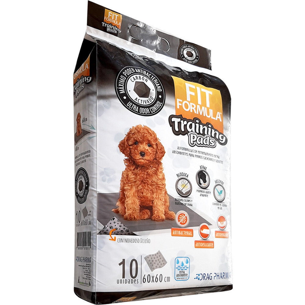 FIT FORMULA TRAINING CARBON PADS 10 UNIDADES (60 x 60 CM  )