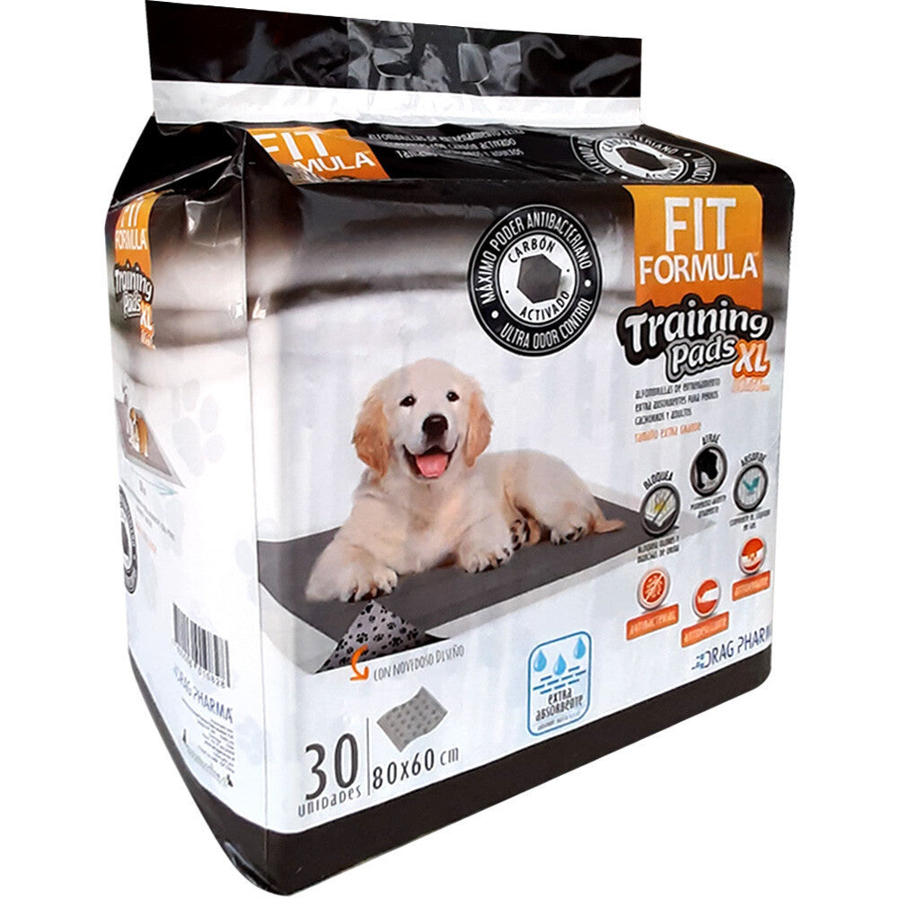 FIT FORMULA TRAINING CARBON PADS XL 30 UNIDADES (60 x 80 CM )