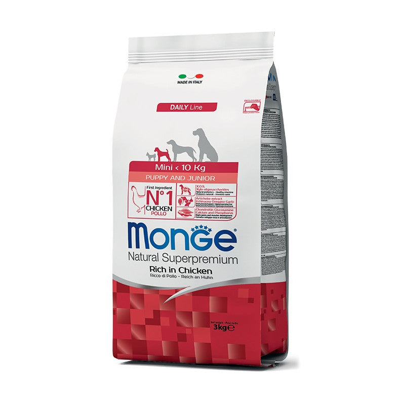 Monge Mini Puppy / Cachorro Raza Pequeña Pollo 3 KG