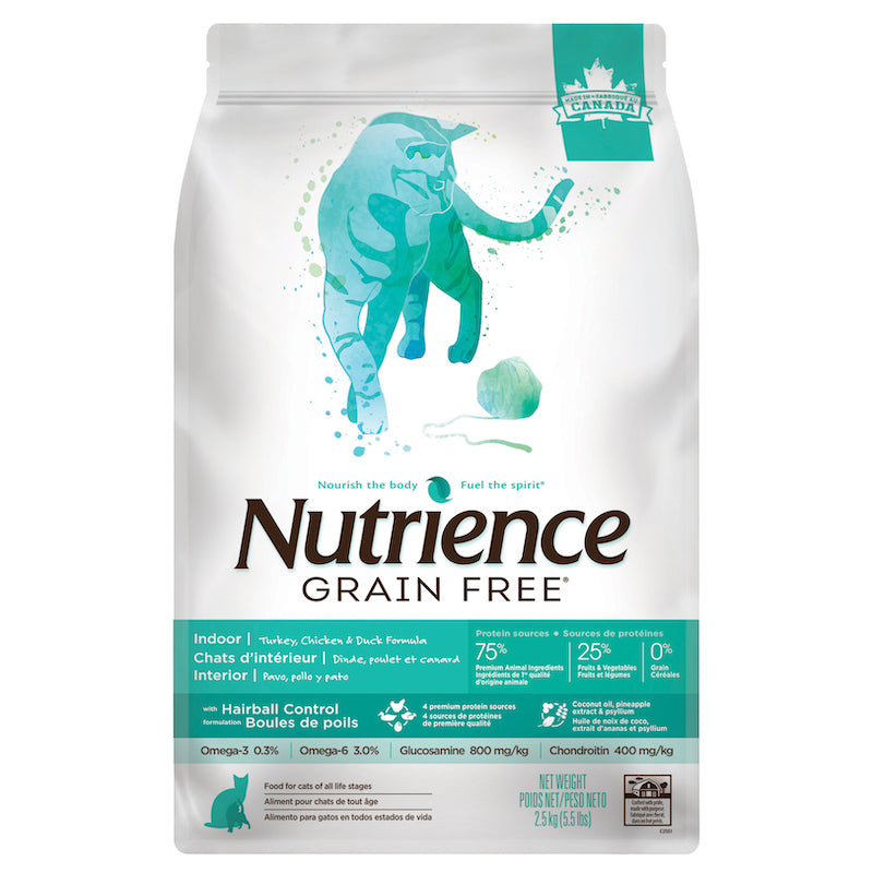 Nutrience Grain Free Gato Indoor 2.5 KG