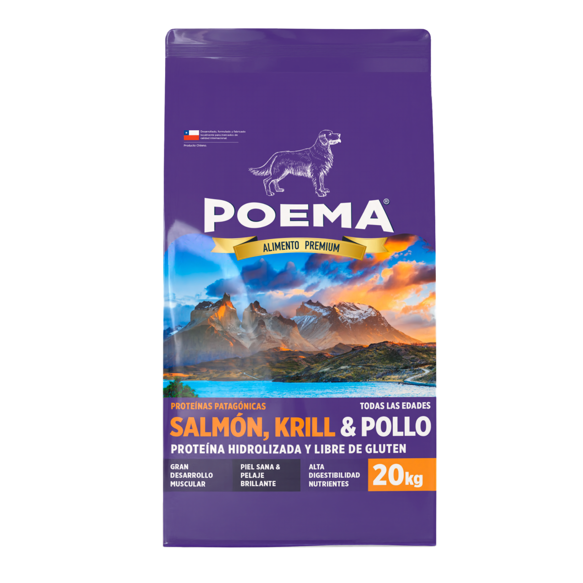 Poema Patagónico Salmón, Krill, Pollo 20 Kg