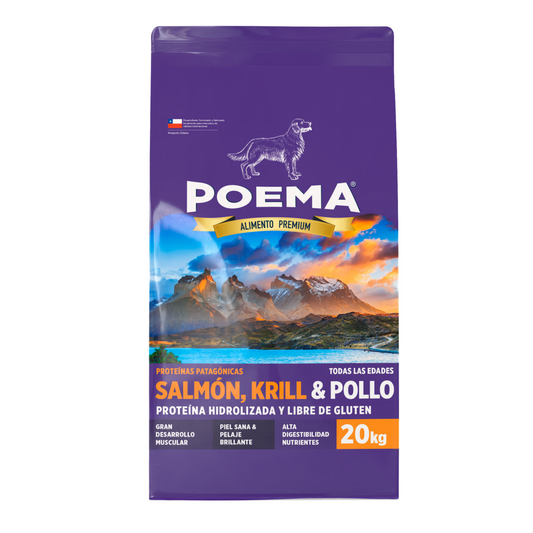 Poema Patagónico Salmón, Krill, Pollo 20 Kg