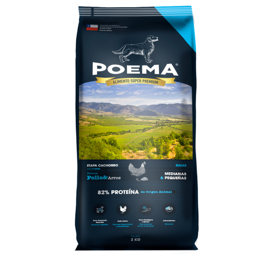 Poema Cachorro Pollo 3 Kg
