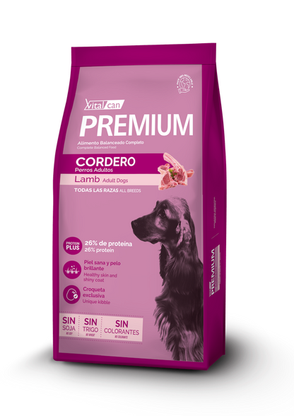 Vitalcan Premium Perro Adulto Cordero 20 KG