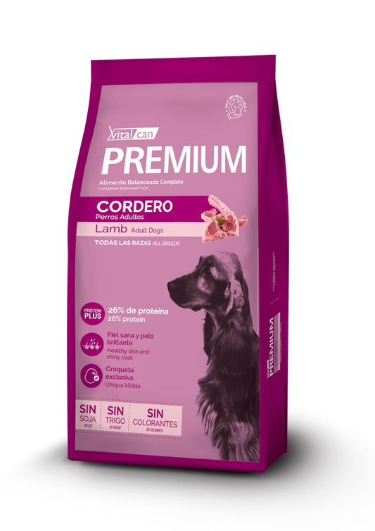 Vitalcan Premium Perro Adulto Cordero 20 KG