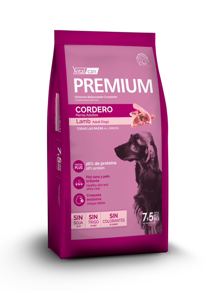 Premium Perro Adulto Cordero 7.5 KG