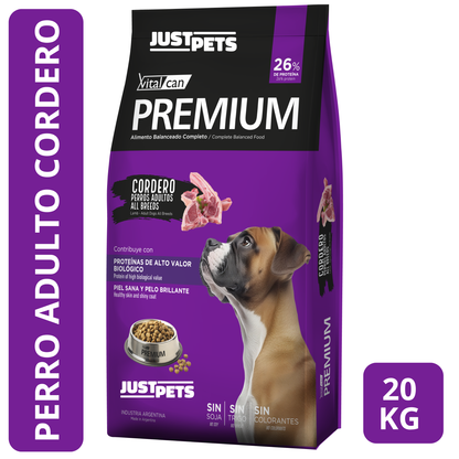 Vitalcan Premium Perro Adulto Cordero 20 KG