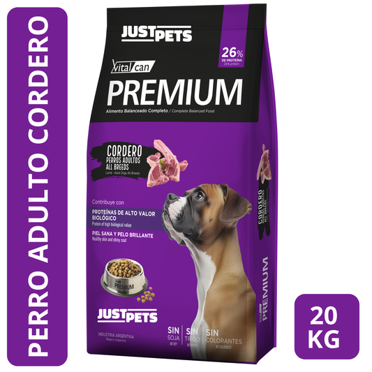 Vitalcan Premium Perro Adulto Cordero 20 KG