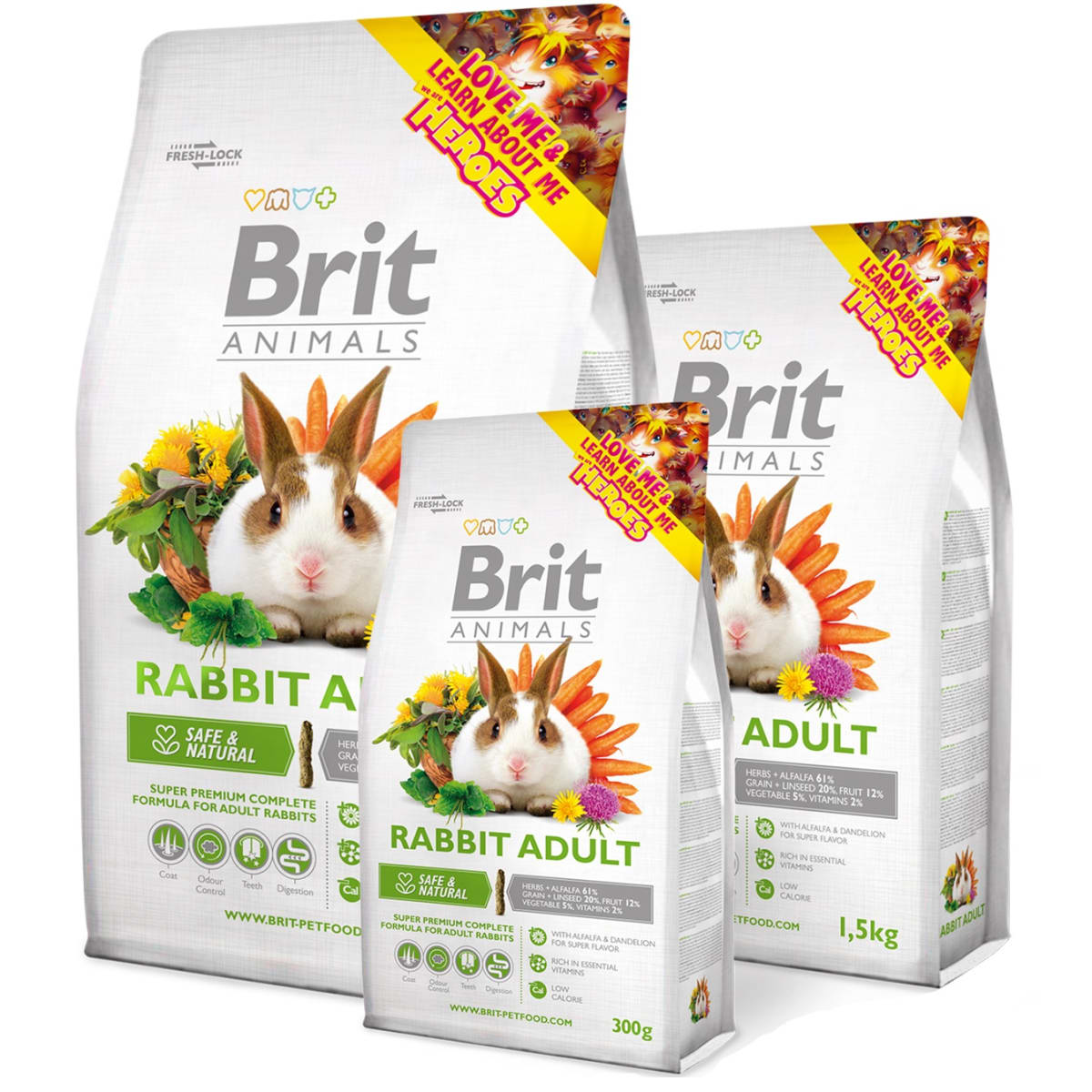 BRIT ANIMALS RABBIT ADULT 1.5 KG