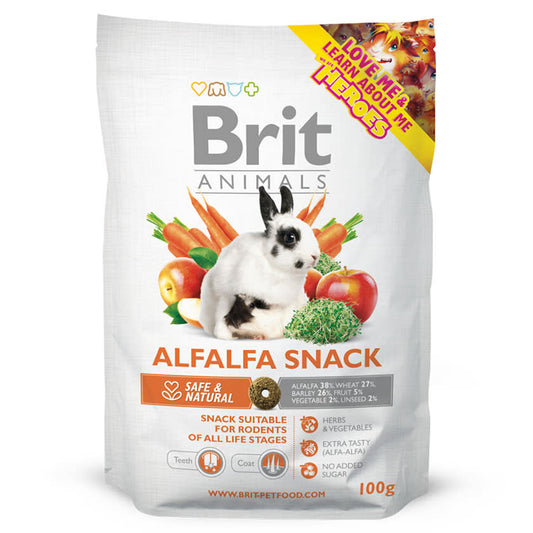 BRIT ANIMALS ALFALFA SNACK 100 GR