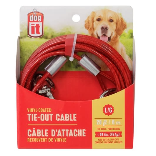 DOGIT CABLE DE ENGANCHE ROJO 6M